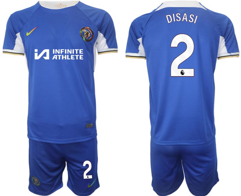 Men 2023-2024 Club Chelsea FC home blue #2 Soccer Jersey